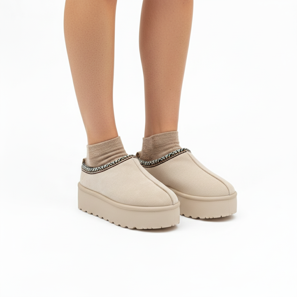 HAZEL BEIGE CON FORRO