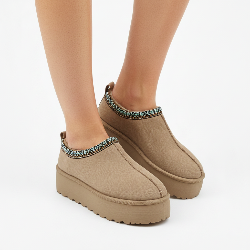 HAZEL KHAKI CON FORRO