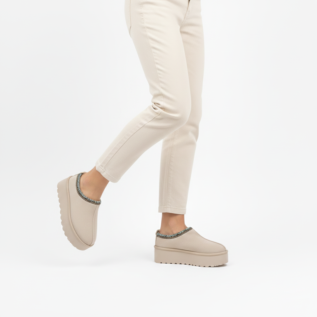 HAZEL BEIGE CON FORRO